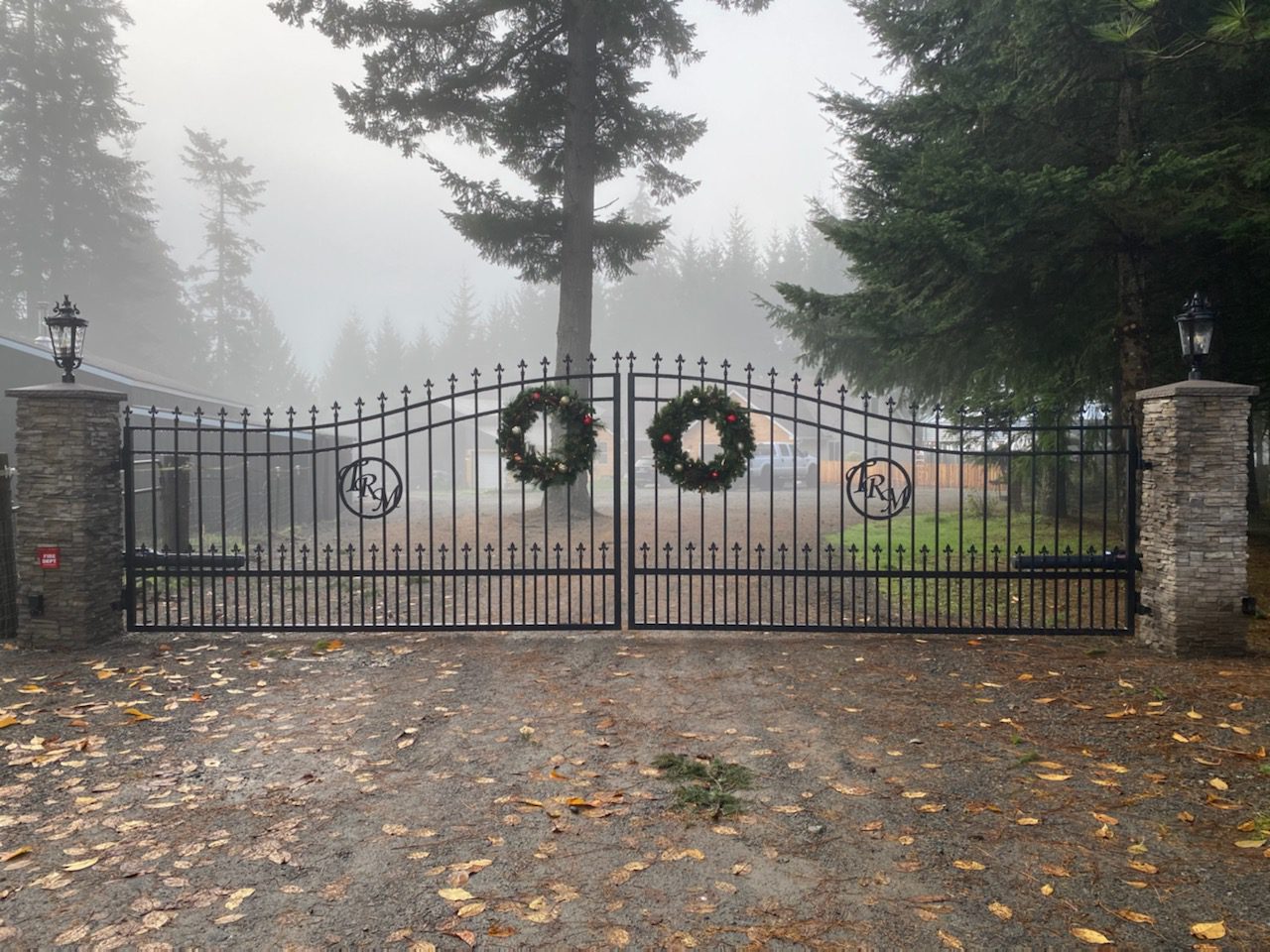 Removing any vegetation or obstacles that may impede the operation of the gates